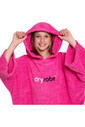 2023 Dryrobe Junior Organic Cotton Hooded Towel Changing Robe / Poncho V3 V3OCTV3 - Pink